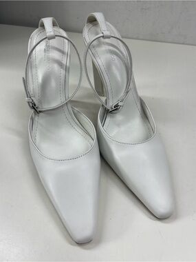 New Tony Bianco NEW Elektra Heel Adjustable Ankle Strap in White Leather Size 7